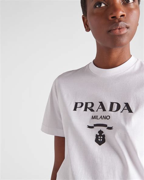 white prada shirt men|Prada white t shirt men.